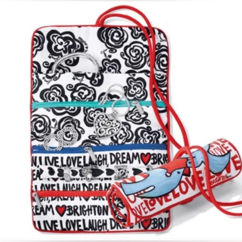 NWOT Brighton Love Dove Jewelry Roll - Picture 3 of 7